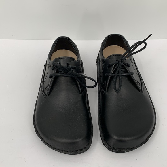 Birkenstock Memphis black leather loafer shoe oxford tie Germany women new 37 6 - Picture 3 of 7